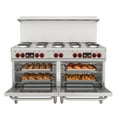 thumbnail image 2 of 60 In. Commercial Electric Range with 10 Burners and 2 Standard Electric Ovens in Stainless Steel - 208V 3 Phase, 2 of 12