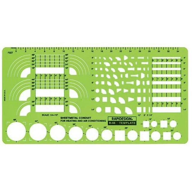 Alvin 48R Feuille de Modèle pour Conduit Métallique