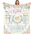 thumbnail image 1 of LHSHID 65th Birthday Gifts for Women 65th Birthday Decorations for Women Gifts for 65th Birthday Happy 65th Birthday Gifts Best 65th Birthday Gift Ideas Blanket 30"x40", 1 of 7