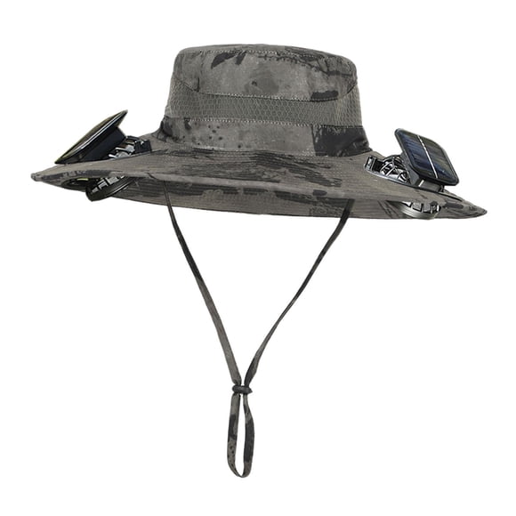 Sombrero Para El Sol, 3 Velocidades, Ligero, Ventilador De Refrigeración, Sombreros Para Jardín, Hombres Y Mujeres, Playa, Tinta Verde