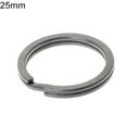 thumbnail image 2 of SPRING PARK 1Pc Titanium Alloy Split Key Ring Circle,Flat Key Chain Rings with 4 Sizes for Dog Tag DIY Jewelry Car Key Attachment, 2 of 7