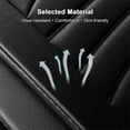 thumbnail image 6 of Car Seat Covers For 2000-2024 Ford Fusion EcoSport Mondeo 5 Seat Deluxe PU Leather Cushion Protector Waterproof Black, 6 of 12