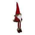 thumbnail image 4 of Northlight Sitting Plush Gnome with Dangling Legs Christmas Figure - 22" - Red, 4 of 5