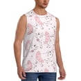 thumbnail image 2 of Daiia Cute Piggy Ballerina Printed Men's Tank Tops,Casual Soft Sleeveless Gym Muscle Shirts Bodybuilding Tee-Medium, 2 of 8