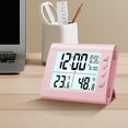 thumbnail image 4 of CASAFUN Digital Electronic Clock LED Display Electronic Clock Stereo Digital Display Snooze Alarm Clock, 12/24H Switching, Temperature, Countdown Time for Home Office Students Teen Adults, 4 of 8