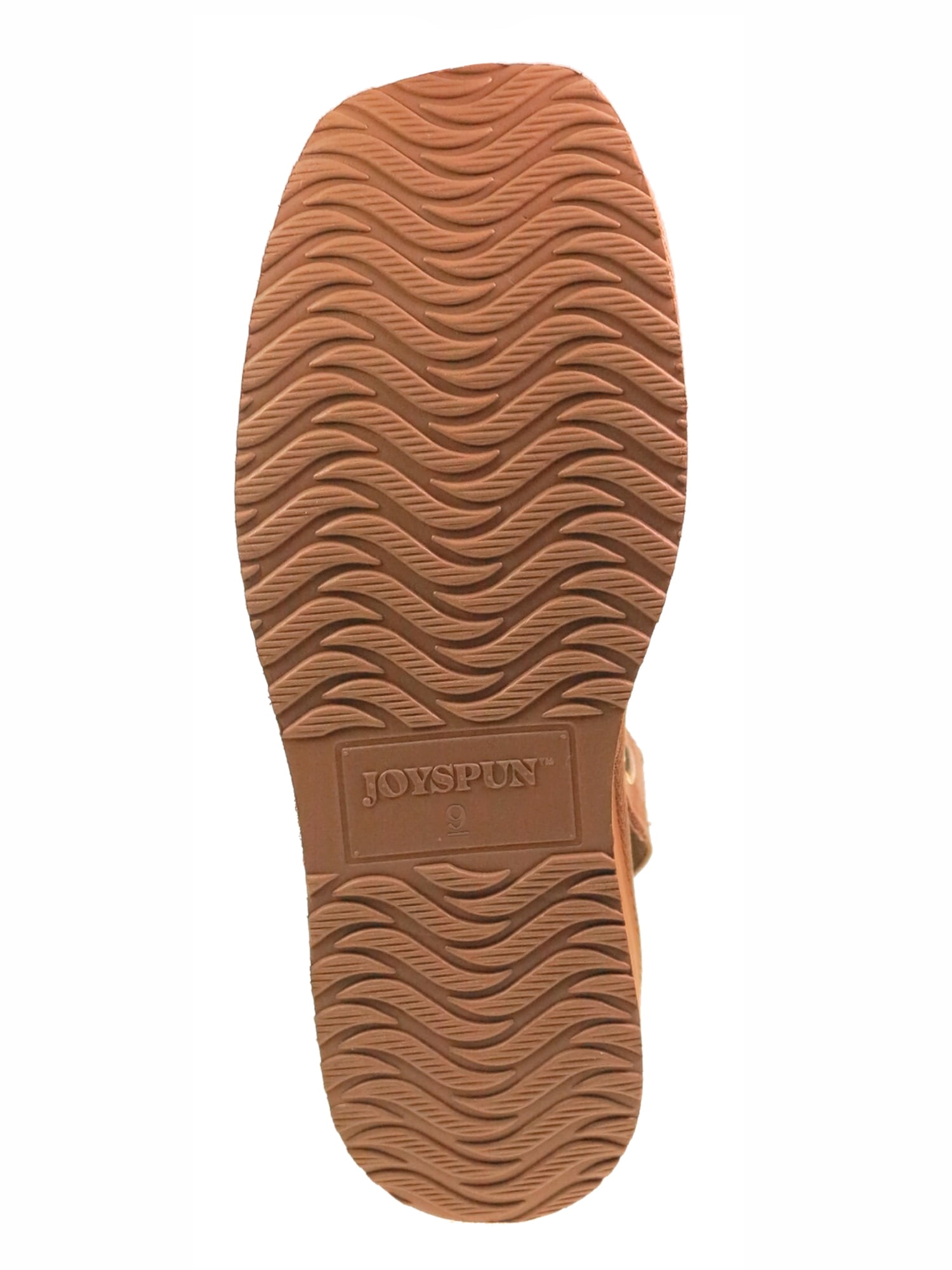 Joyspun Women's Faux Fur Convertible Clog Slippers