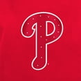 thumbnail image 6 of Women's-New Era  Red Philadelphia Phillies Game Day Rhinestone V-Neck T-Shirt, 6 of 6