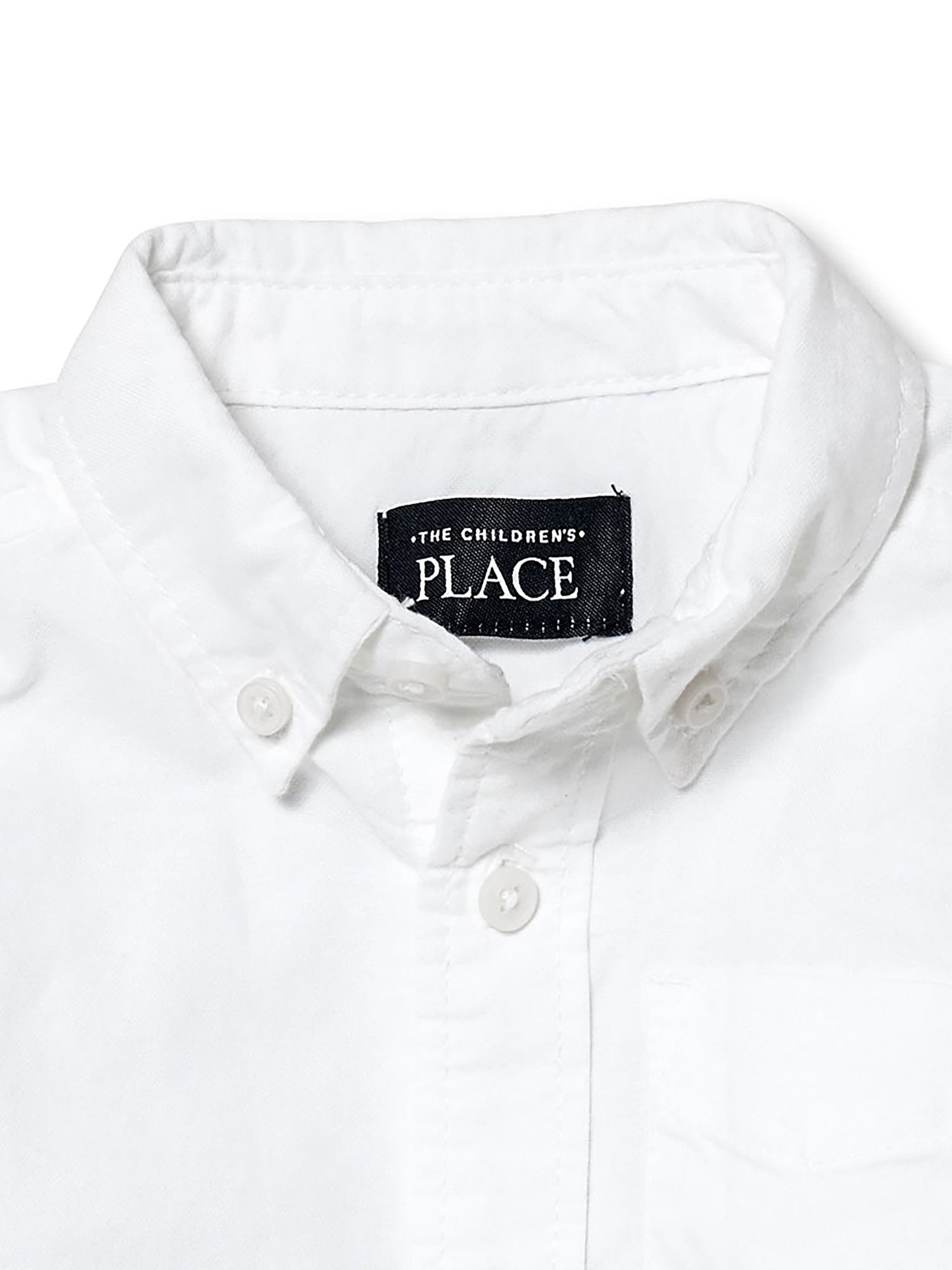 The Children's Place Baby Toddler Boys Short Sleeve Button Up Shirt, Sizes 6M-5T