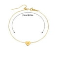 thumbnail image 3 of asddcavvf Heart Single Layer Anklet Female Letters Chain Gold Anklet for Women Initial 26 for Women, 3 of 4
