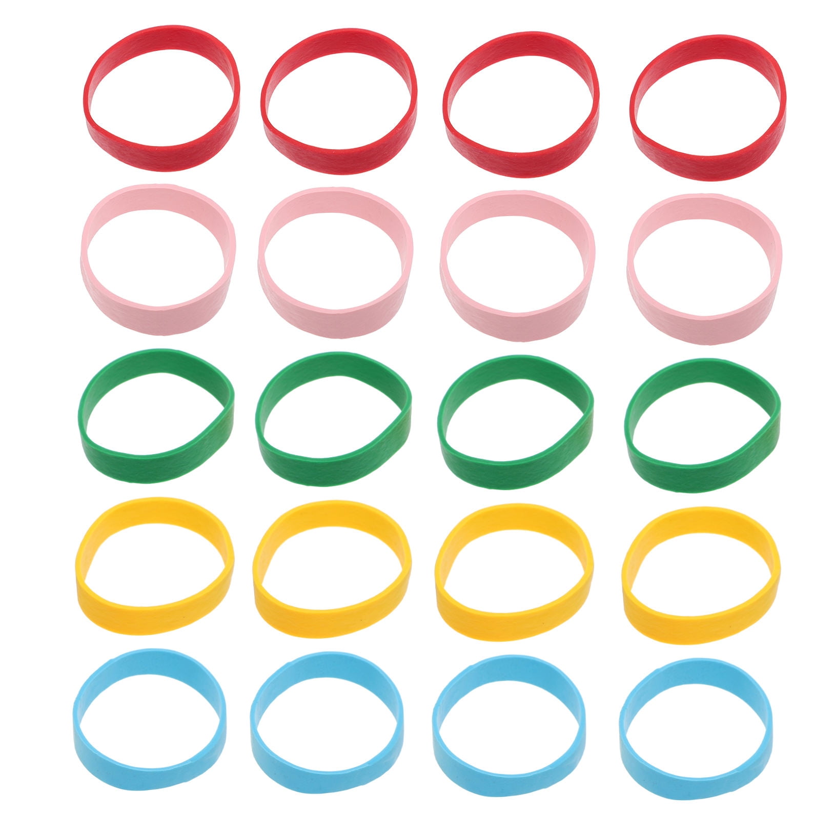 HEMOTON Heavy Duty Rubber Bands for Outdoor Use Assorted Color Elastic Bands Large Size