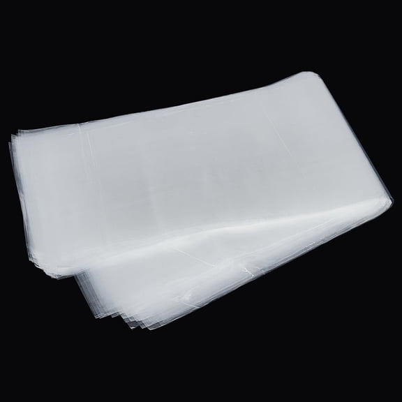 100pcs 6Ă—23 inch Poster Bags Long Plastic Sleeves Open-Ended Transparent Storage Poster Tube Waterproof Blueprint Bags