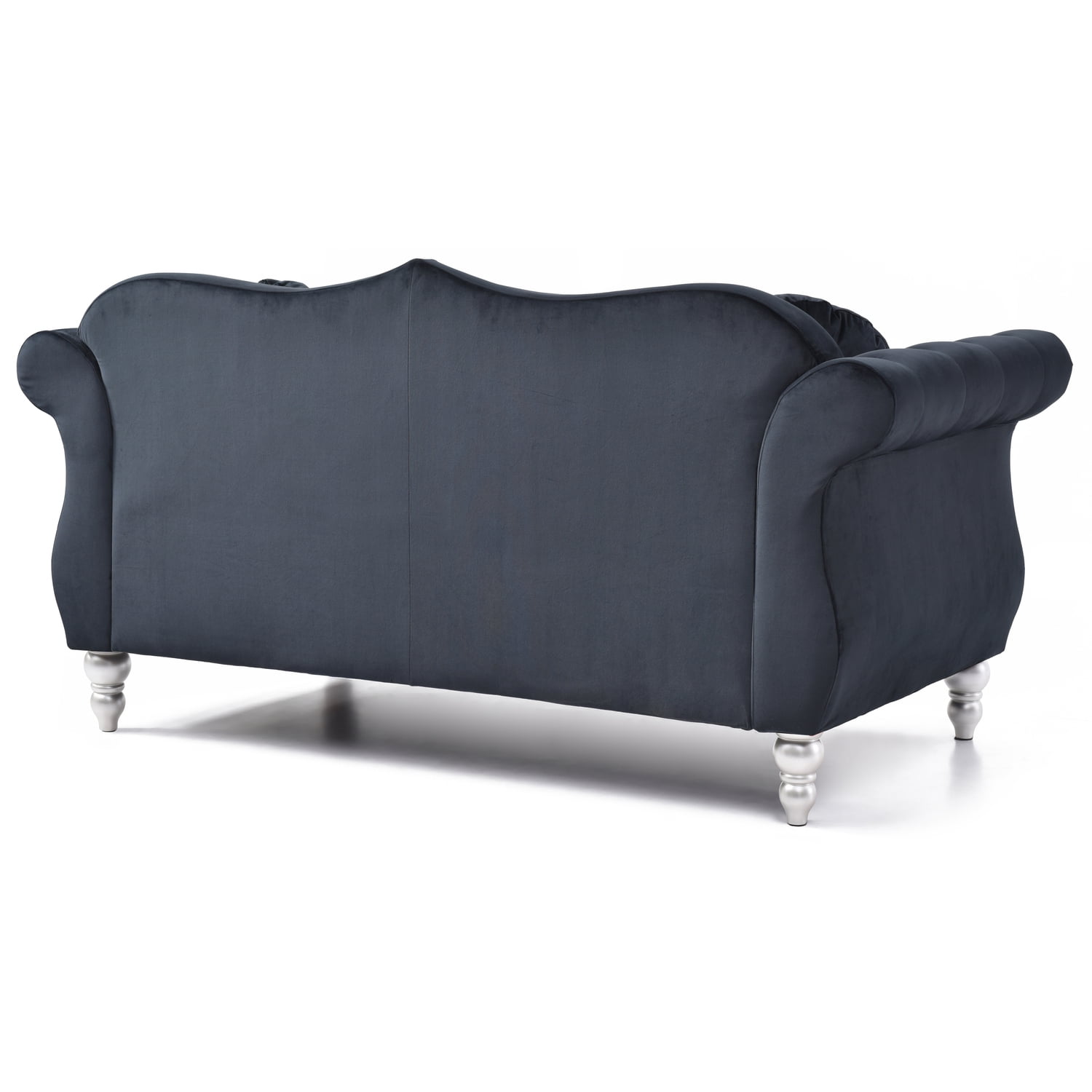 Glory Furniture Hollywood Velvet Loveseat in Black