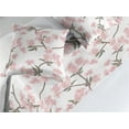 thumbnail image 2 of Cherry Blossom Bed Runner Set, Pastel Colored Pinkish Flowers on Spring Branches Soft Tones, Decorative Bedding Scarf & 2 Pillow Shams for Hotels Homes, Queen, Blush Evergreen and Taupe, by Ambesonne, 2 of 3