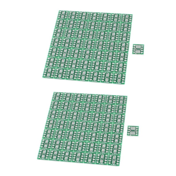 100 Piezas SOP8 SSOP8 TSSOP8 SMD Al Adaptador DIP8 0,65 / 1,27 mm Junta de PCB