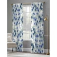thumbnail image 5 of Navy Blue Roses Sheer Curtains 96 Inches Long 2 Panels Set, Window Sheer Curtains for Living Room/Bedroom, Spring Floral Elegant Pastoral Botanical Light Filtering Rod Pocket Curtain 52''x96''x2, 5 of 8