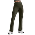 thumbnail image 1 of Pantalones CRZ YOGA Butterluxe de tiro alto acampanados 80 cm Oliva S, 1 of 4