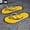 Yellow, variant on Men's SPORT Letter Flip-Flops, Summer Outdoor Non-Slip Thong Sandals, Trendy Casual Beach Shoes