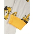 thumbnail image 4 of QEFJNO 2-9Y Toddler and Little Boys Pajamas Set Kids Excavator Long Sleeve PJs 2-Piece Cotton Sleepwear 5T, 4 of 9