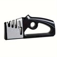 thumbnail image 2 of 1pc  4-in-1 Kitchen Blade & Scissors Sharpening Tool  Portable Knife Sharpener with Handle for Kitchen  Camping  Outdoor Use, 2 of 6