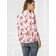 thumbnail image 5 of Camisa Floral Casual Vintage Allegra K Para Mujer Blanco M, 5 of 6