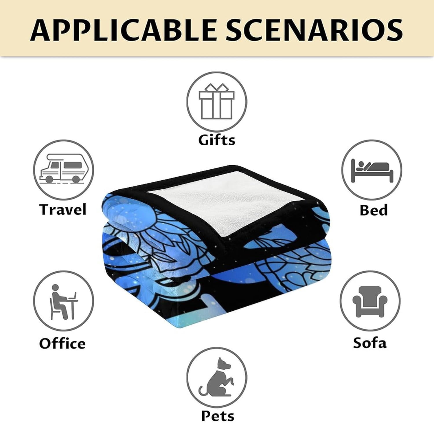 Sea Turtle Blanket for Women & Girls - 60x80 Inches Twin Size - Soft Fuzzy Plush Throws Gifts - Black Cute Ocean Blanket for Bed, Couch & Living Room