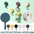 thumbnail image 5 of Wovilon Hooks Hangers Holders Punching Free Strong Adhesive Hook Wall Coat Hook Multifunctional Household Hook, 5 of 5