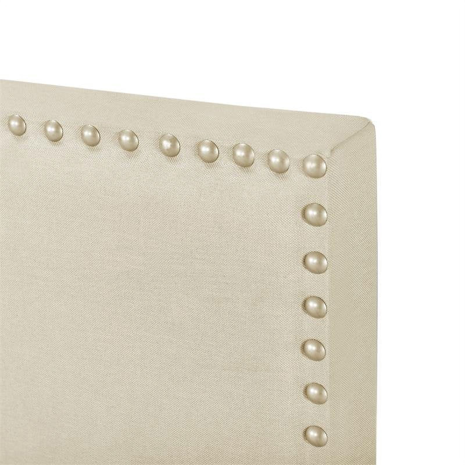 HomeFare Upholstered King Size Nail Head Trimmed Bed Linen