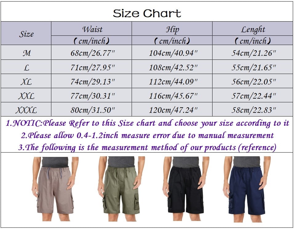 Cathalem Pants for Men with Pockets Solid Drawstring Cargo Pants Shorts