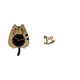 thumbnail image 1 of Adorno de reloj con forma de gato para cocina u oficina. Ideal como regalo de inauguración. Figura rústica de madera para decoración del hogar, encime, 1 of 8