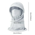 thumbnail image 3 of Sun Protective Scarf Breathable Lightweight Outdoor Neck Gaiter for Women Men Summer Cycling Hiking Womens Head Cover Head Drape Shoulder Pads Extra Long Thin Scarf Lightweight Blanket Shawl, 3 of 5