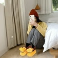 thumbnail image 5 of Novelty Animal Plush Slippers for Adults Christmas Dragon Reindeer Dog Cozy House Shoes, 5 of 6