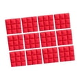 thumbnail image 5 of colcolo 12 Pieces Acoustic Panels Accessories Sound Absorbing Foam Soundproof Boards Red, 5 of 8