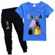 thumbnail image 1 of Traje de verano de algodón para niños y niñas, camiseta de manga corta + pantalón, conjunto de top y pantalones zhangmenya LED, 1 of 2