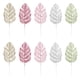 thumbnail image 1 of GOOHOCHY 10 exquisitas hojas de palma artificiales navideñas, hojas de monstera, decoración navideña de plantas., 1 of 7