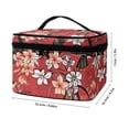 thumbnail image 6 of HELLHERO Flowers Portable Travel Makeup Bag Large Cosmetic Bag with Large Capacity Handle Women Men, 6 of 6