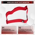thumbnail image 1 of 2 Pcs Heart Rate Belt Chest Strap Heart Rate Sensor Monitor, 1 of 5