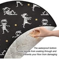 thumbnail image 2 of Coolnut Halloween Mummy Christmas Tree Mat Round Christmas Tree Stand Mat Decoration for Holiday Party Home Christmas Day Ornaments Floor Door, 28.3", 2 of 6