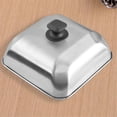 thumbnail image 3 of Round Hamburger Lid Stainless Steel Griddle Dome Cover Cheese Melting Dome Griddle GrillAccessories, 3 of 4