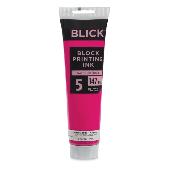 Blick Water-Soluble Block Printing Ink - Magenta, 5 oz Tube
