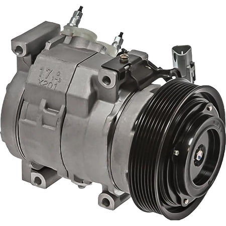 New 7-Groove Pulley A/C Compressor Compatible With Toyota Camry Le 4 Cyl 2.4L Solara Sle 4 Cyl 2.4L Solara Se Highlander Base 2001-2008 By Gpd6512113