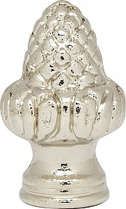 Satco Oriental Brass Finial - 2-3/4 Inch, 1/4-27 Thread, Decorative Lamp Or Curtain Rod Finial - View #8