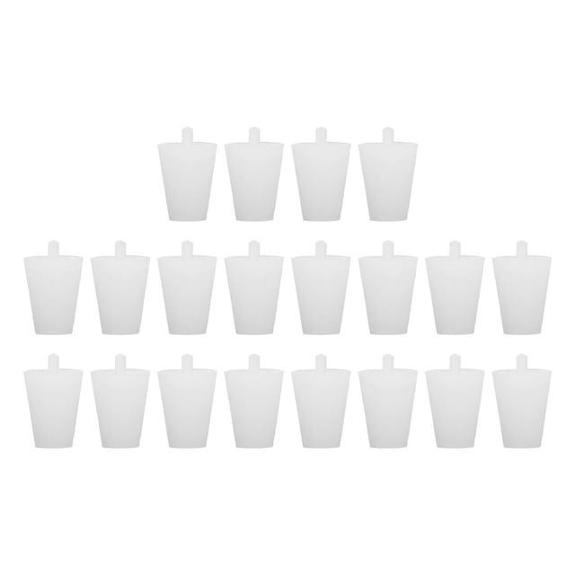 20 piezas Tapón cónico de silicona Tapón cónico de pulverización resistente a altas temperaturas para sellado de protección