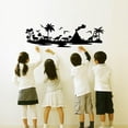 thumbnail image 4 of Translucent PVC Self Adhesive Wall Stickers Waterproof Building Decals for Home Living Room Bedroom Wall Decoration Dinosaur 960x300mm, 4 of 7