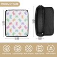 thumbnail image 4 of Hair Tool Organizer Bag with Heat Resistant Mat Removable Travel Storage Case for Hot Air Brushes Curling Irons Pastel-colored Crab Pattern, 4 of 8