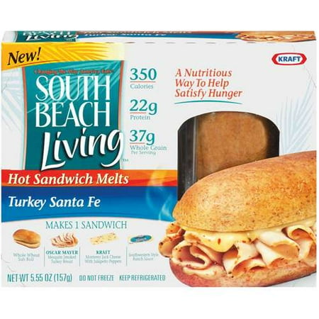South Beach Living: Turkey Santa Fe Hot Sandwich Melts, 5.55 oz
