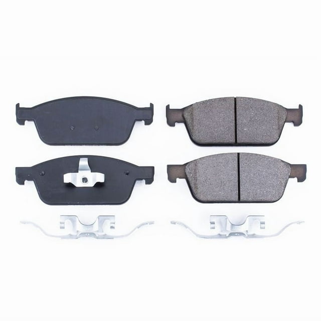Fits 2013-2014 Ford Focus Power Stop Brake Pad 17-1668 Z17 Evolution; FMSI Number D1668; Ceramic Brake Pads; Set Of 4; With Premium Stainless Steel Hardware