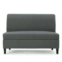 Toro Fabric Storage Loveseat, Charcoal