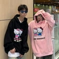 thumbnail image 3 of Sanrio Hello Kitty Sudadera con capucha de dibujos animados Anime Kawaii Bowknot suelta japonesa Top China-Chic moda dopamina Sweethearts suéter Y2K, 3 of 4