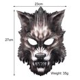 thumbnail image 3 of Máscara de lobo Ticfox de media cara de EVA para carnaval, 3 of 9