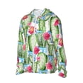 thumbnail image 2 of Easygdp Flowers and Cactus Lightweight Long Sleeve Sun Shirt Sports long-Sleeved Sun Protective Clothing, Quick Drying Breathable - Large, 2 of 9